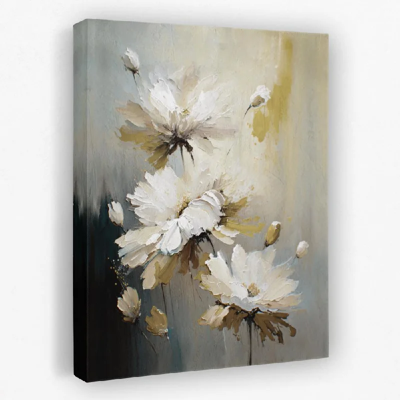 Rustic wooden floral wall art for texture-Flowing Floral Abstract