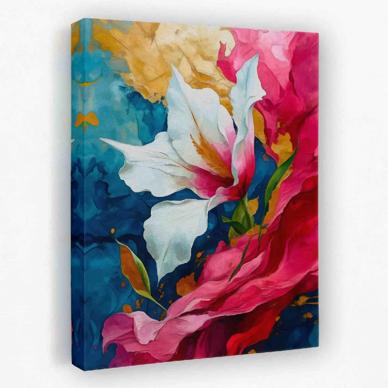 Custom framed wall art for gift-Fluid Lily