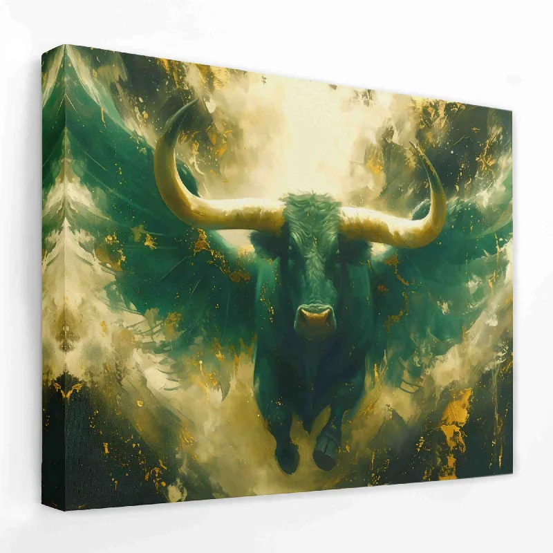 Modern minimalist wall art for bedroom-Flying Bull