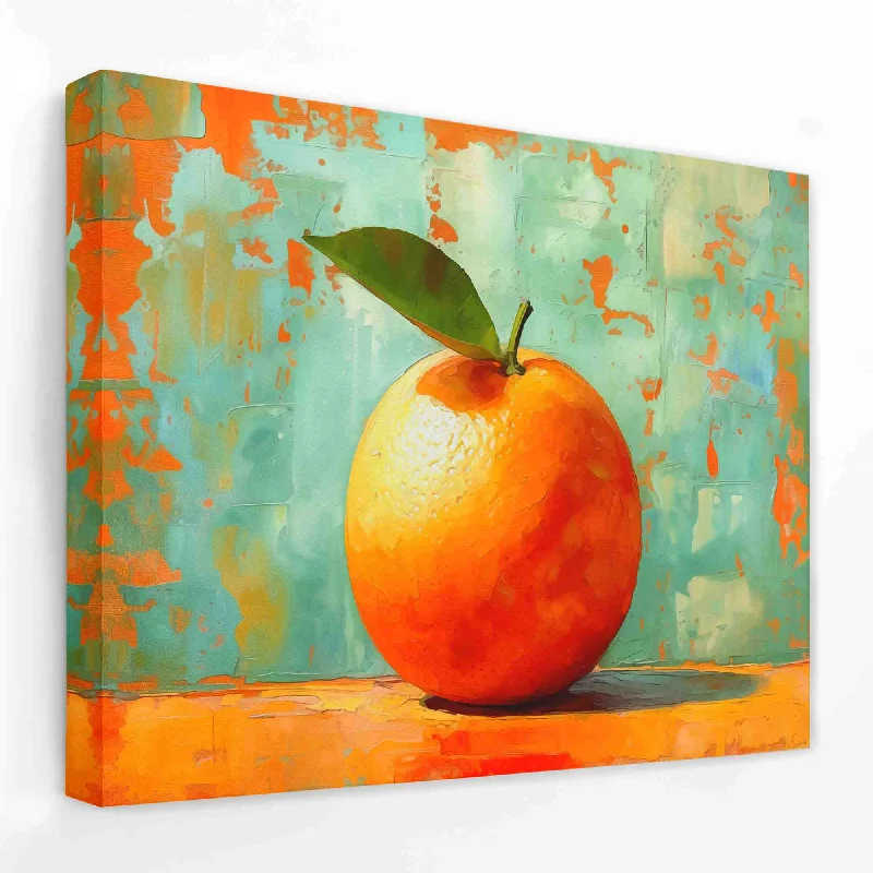 Custom abstract geometric wall art for personal-Fresh Orange