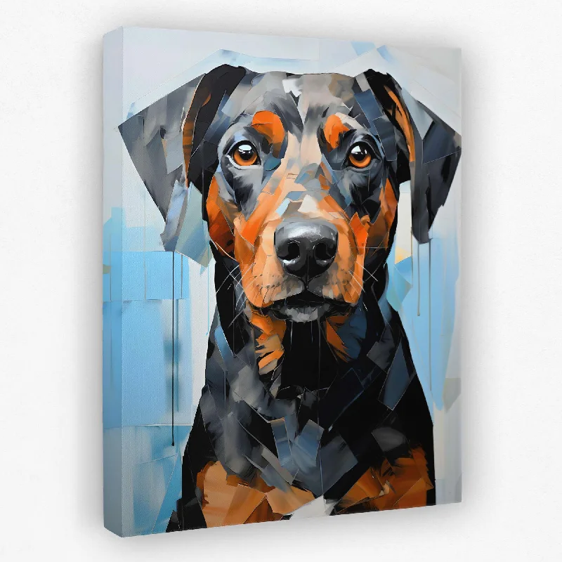 Custom framed abstract wall art for art lovers-Furry Friend