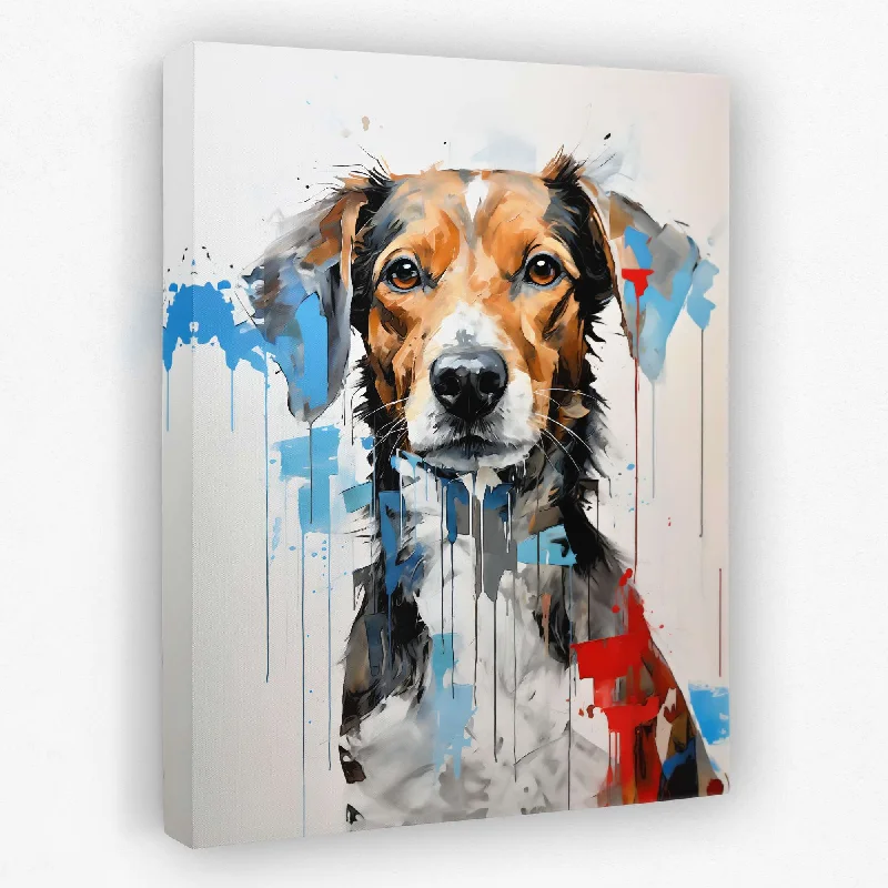 Luxury framed animal wall art for class-Furry Spaniel