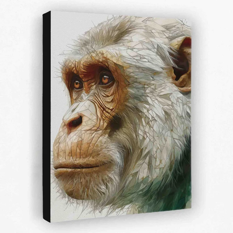 Modern colorful animal wall art for pop-Geometric Ape