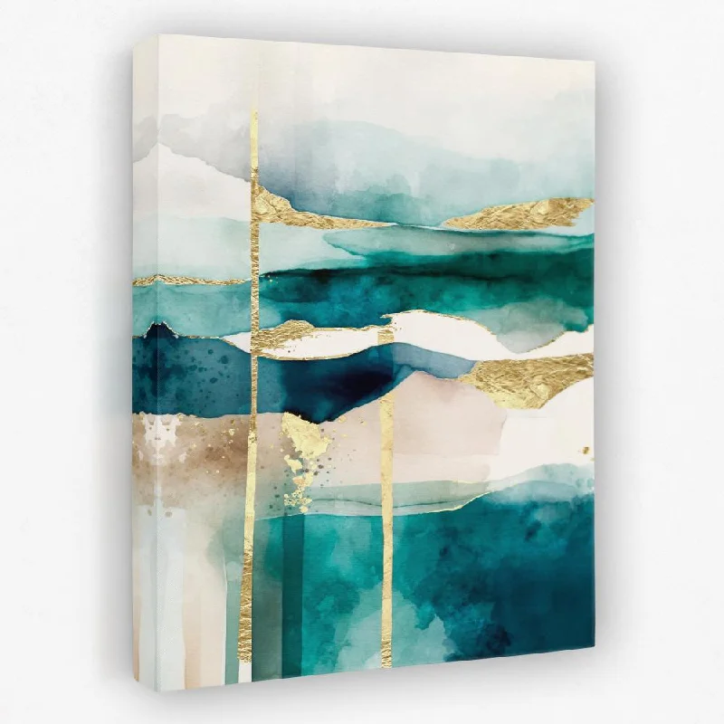 Minimalist abstract wall art for simplicity-Gold Sky