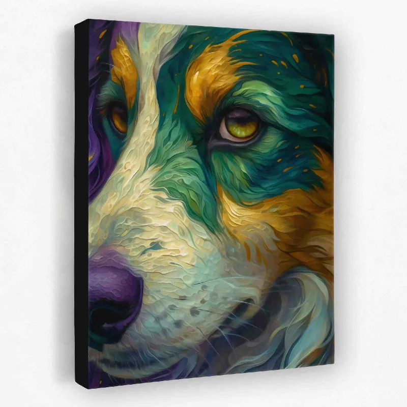 Small luxury wall art for intimate space-Guilty Dog