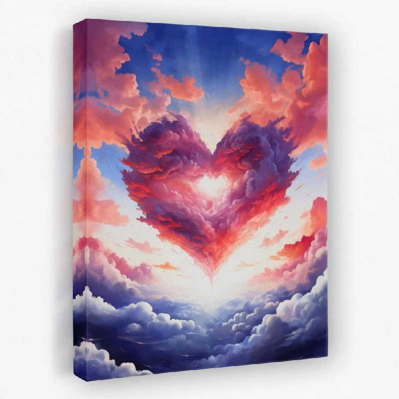 Nature themed animal canvas wall art for wild-Heavenly Heart