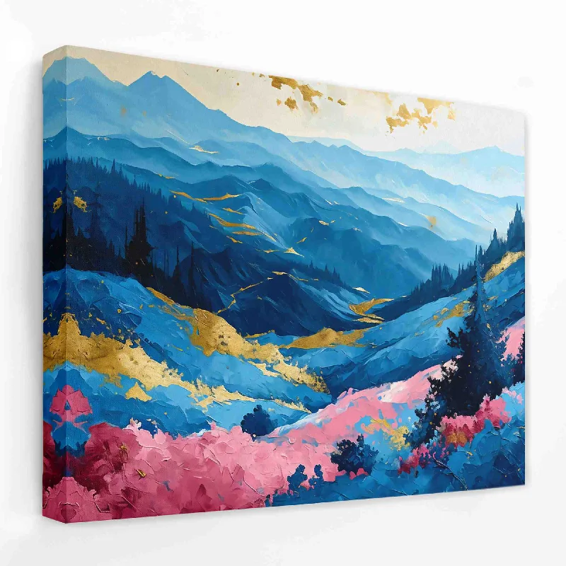 Handmade floral canvas wall art for beauty-Heavenly Valley