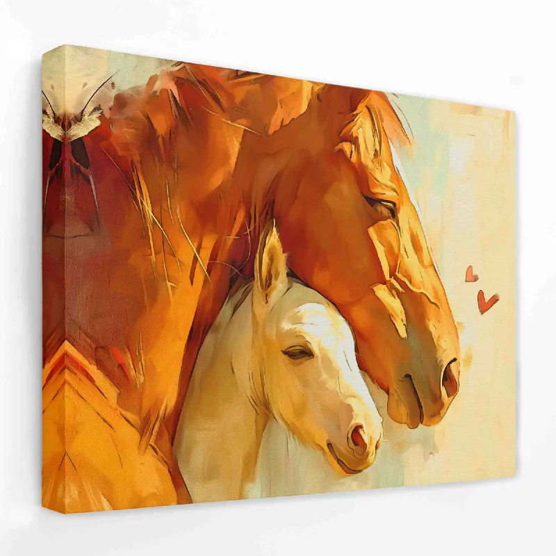 Nature inspired animal abstract wall art for vibe-Horse Legacy