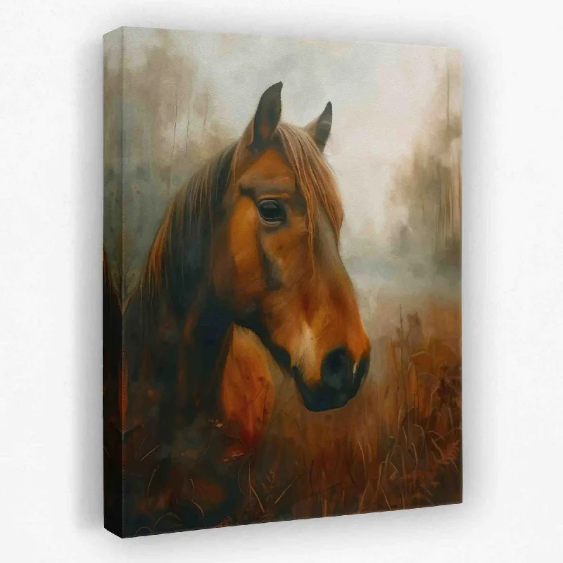 Modern black geometric wall art for edge-Horse Meadow