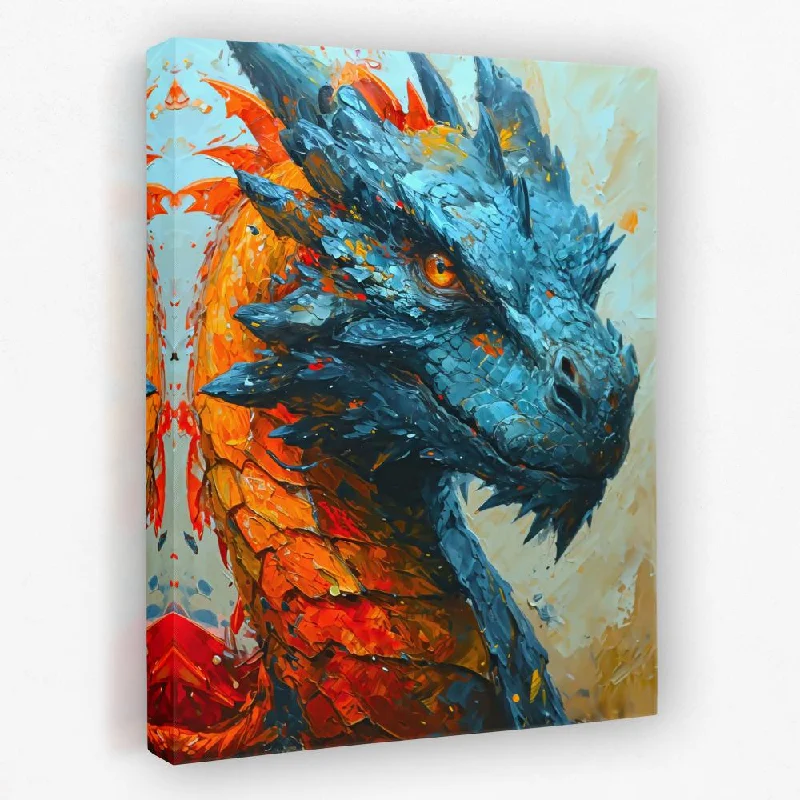 Custom abstract animal wall art for personal-Inferno Scaled Myth