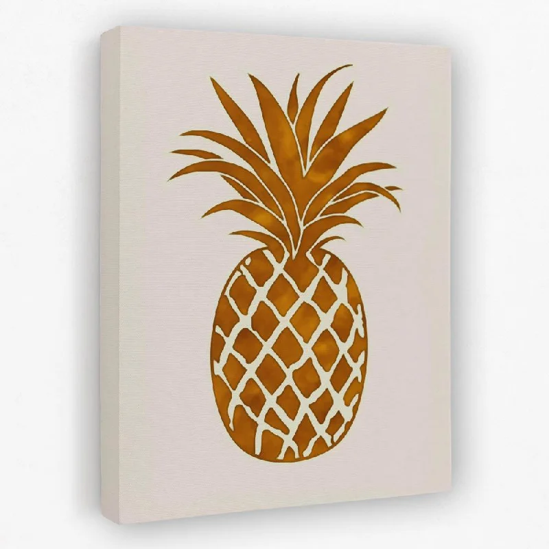 Small geometric abstract wall art for space-Juicy Pineapple