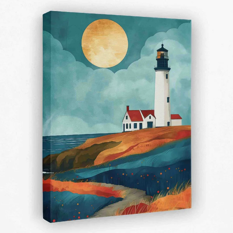 Modern animal wall art for trendy decor-Lighthouse Point