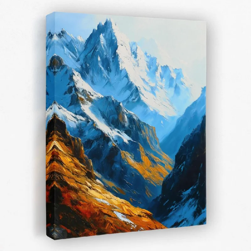 Contemporary floral canvas wall art for elegance-Mountain Dreams