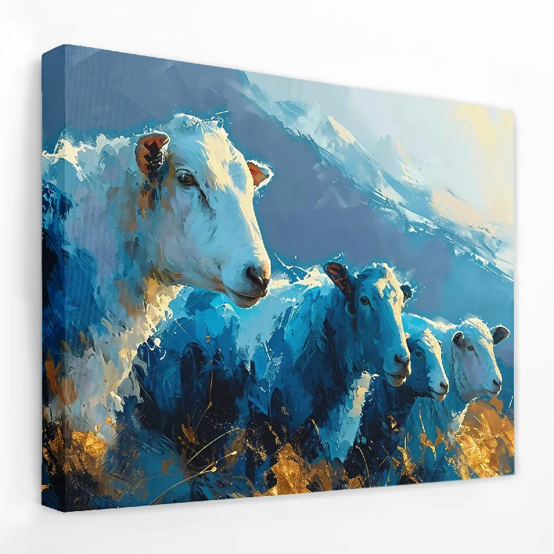 Vintage animal wall art for classic charm-Mountain Sheep