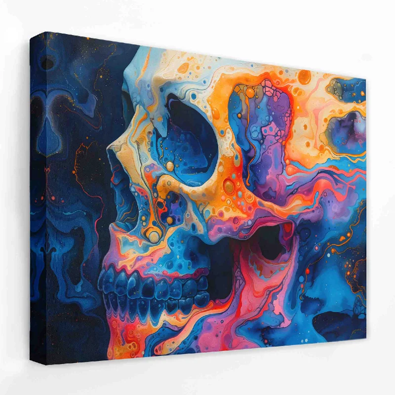 Custom framed wall art for gift-Plasma Skull