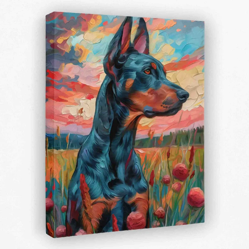 Large modern animal wall art for drama-Pointed Ears