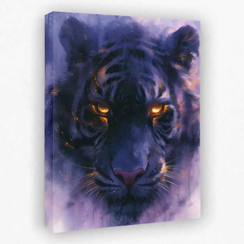 Custom framed animal wall art for unique-Purple Tiger