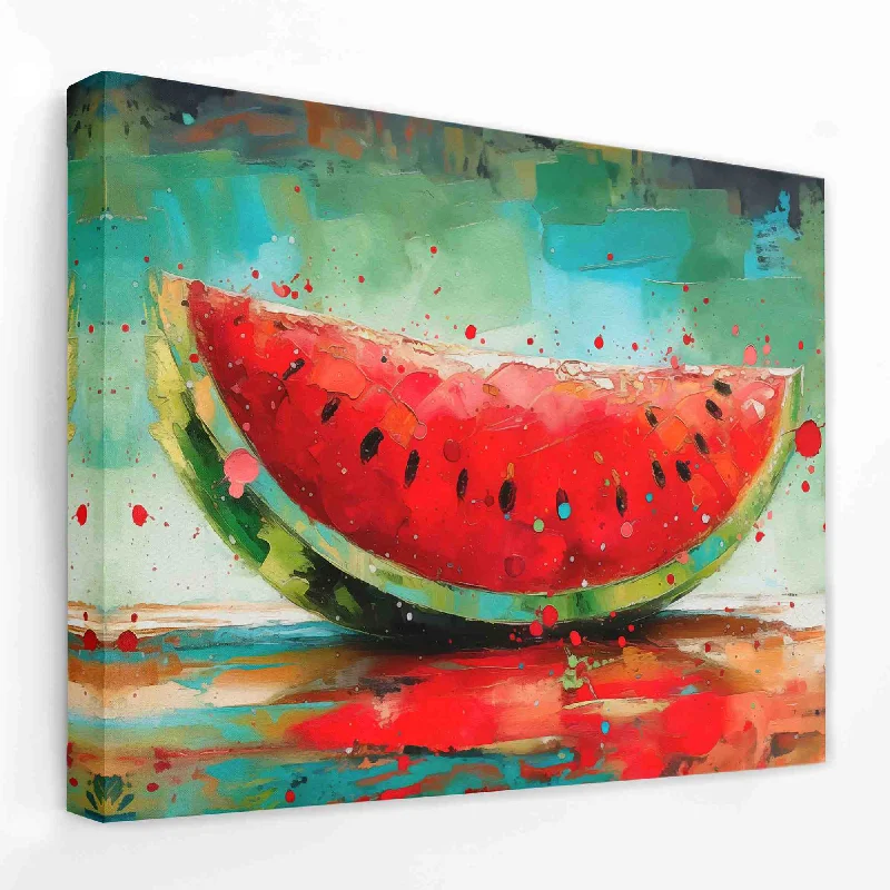 Small luxury animal wall art for intimate-Sliced Watermelon