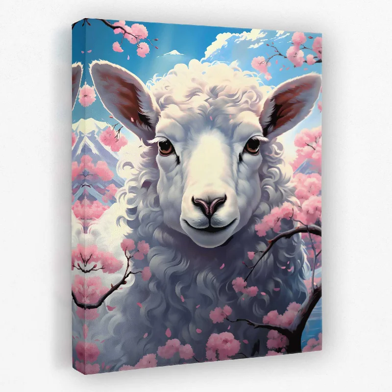 Custom framed floral abstract wall art for gift-Synth Sheep