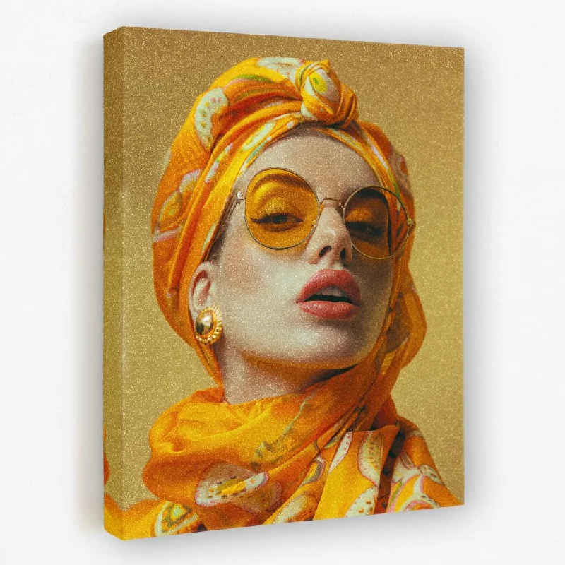 Vintage portrait wall art for classic style-The Girl in Yellow