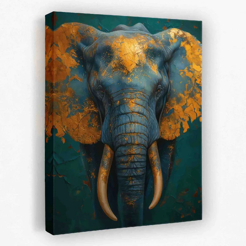 Contemporary animal canvas wall art for flair-Trunk Tales