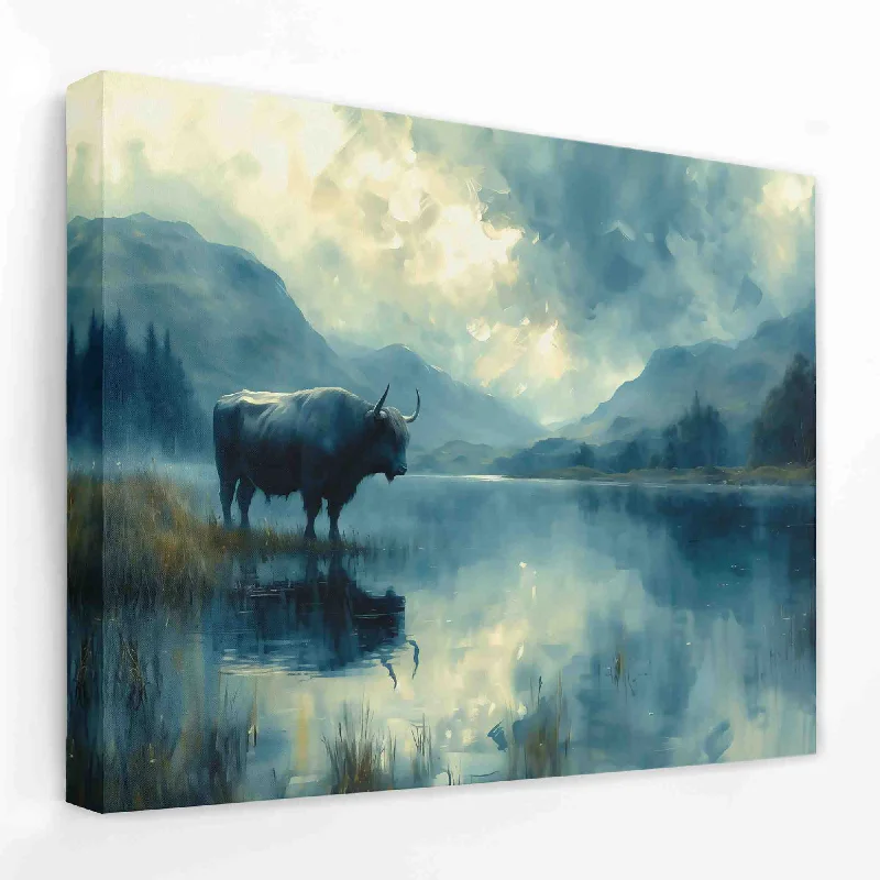 Minimalist black animal wall art for sleek-Twilight Meadows