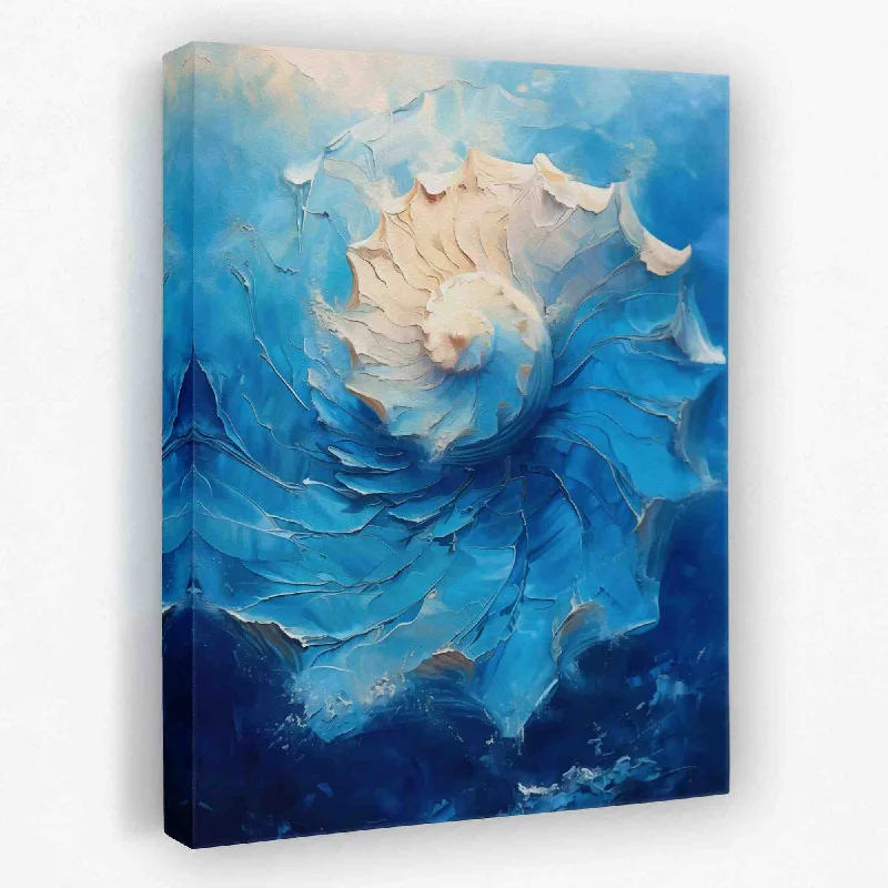 Small abstract wall art for bathroom-Twisting Tides