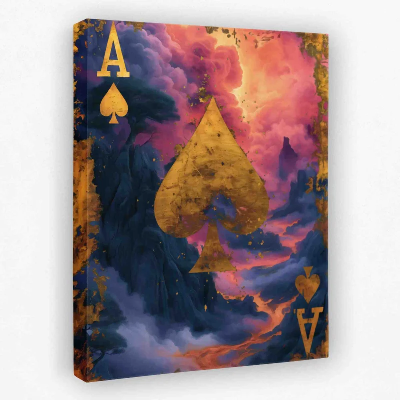 Nature themed animal abstract wall art for wild-Volcanic Ace of Spades