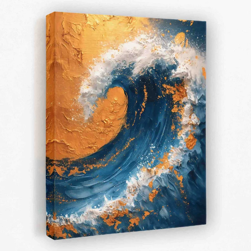 Large floral canvas wall art for vibrancy-Whisper of the Ocean